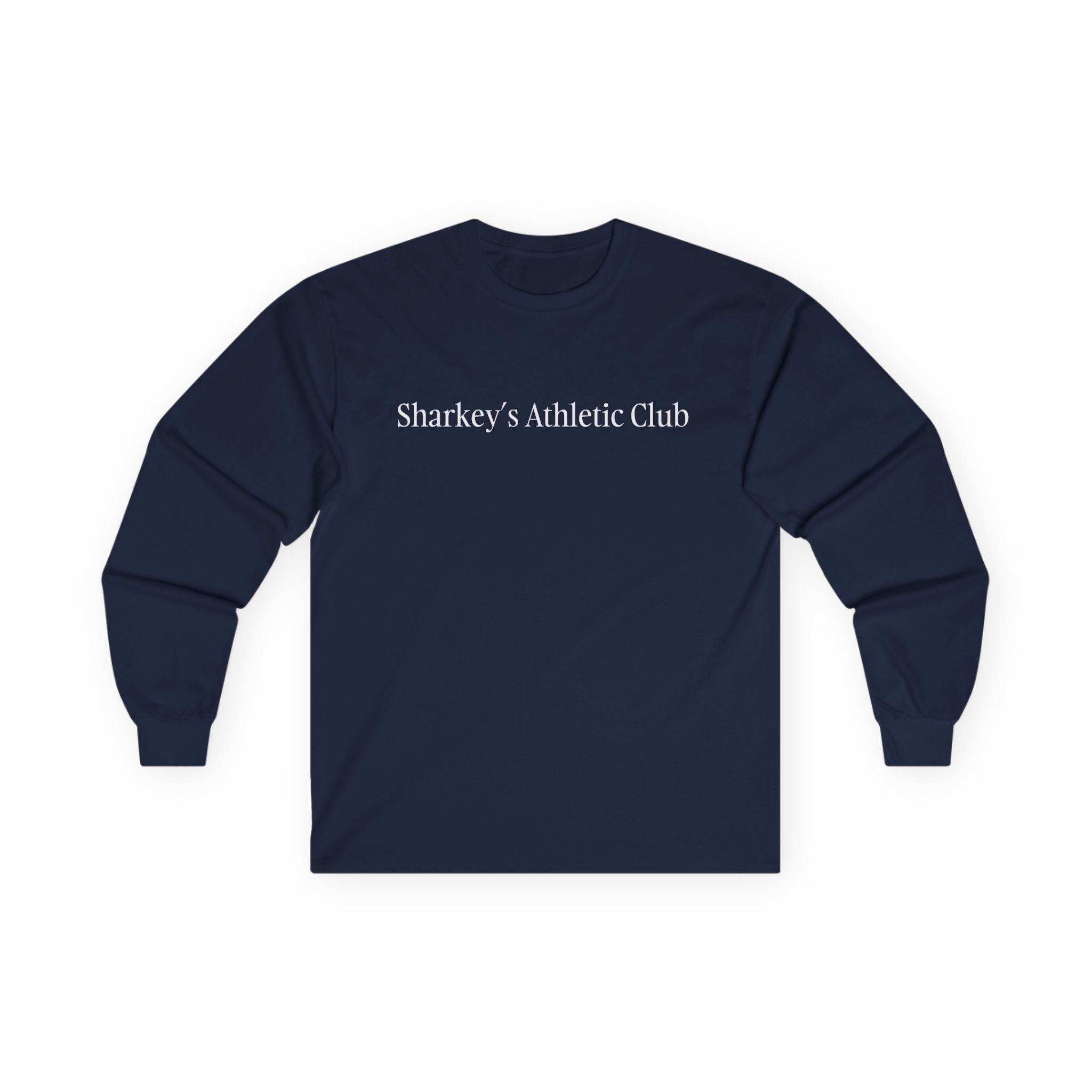 Sharkey’s Athletic Club Long Sleeve Tee - Navy Blue